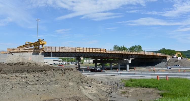 Viaduc durant la reconstruction